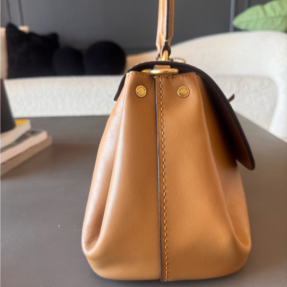 NEW NEVER USED Coach Honey Brown Slouchy Rogue - Picture 2 of 15